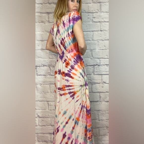 NWT Sand & Spirit tie dye maxi dress - Picture 2 of 7
